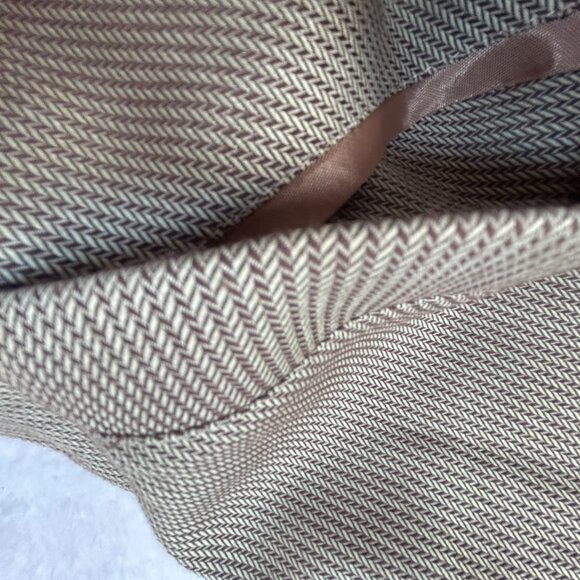 Vintage Sunderland Of Scotland Mens Herringbone Zip Up Bomber Jacket Large Brown - Picture 6 of 11